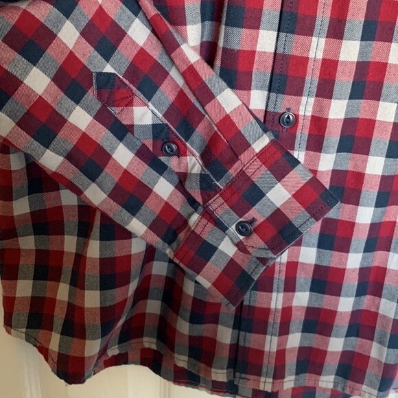 Vans Checkered Plaid Button Down Shirt Sz XL - Picture 4 of 6